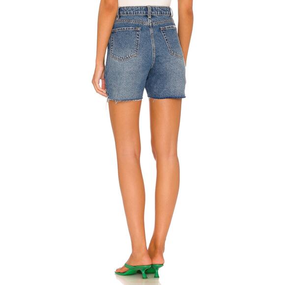 REVOLVE Amuse Society Bella Light Blue Button Fly Cut Off Denim Shorts Size 29 - Picture 2 of 13
